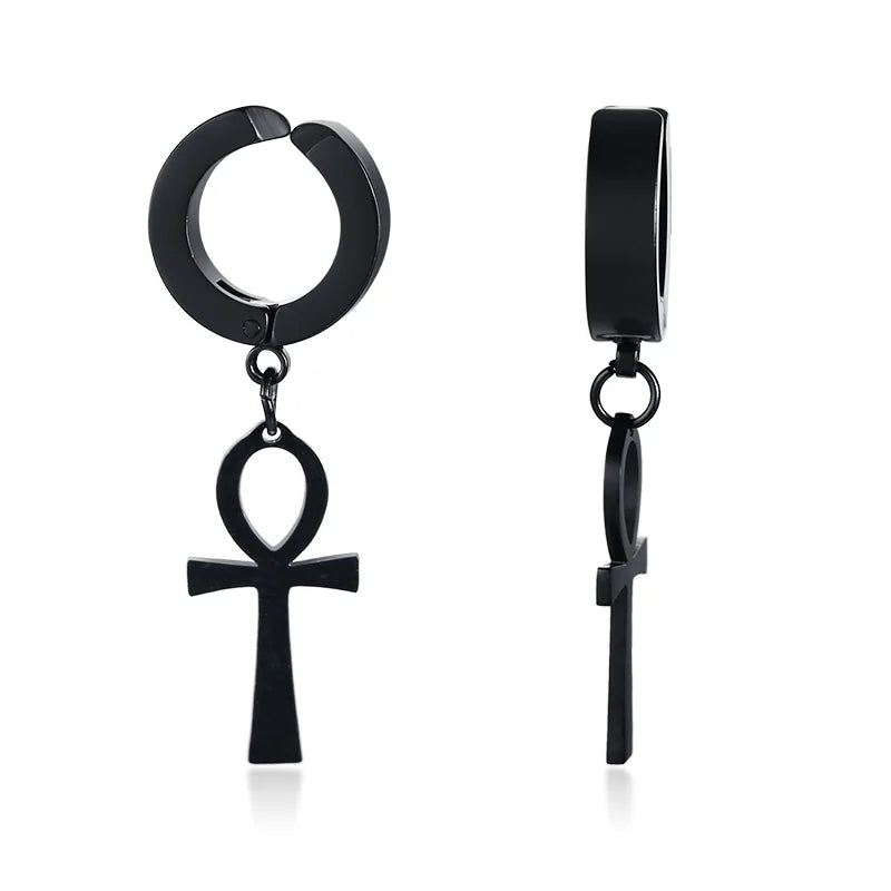 Ankh Hoop Earrings