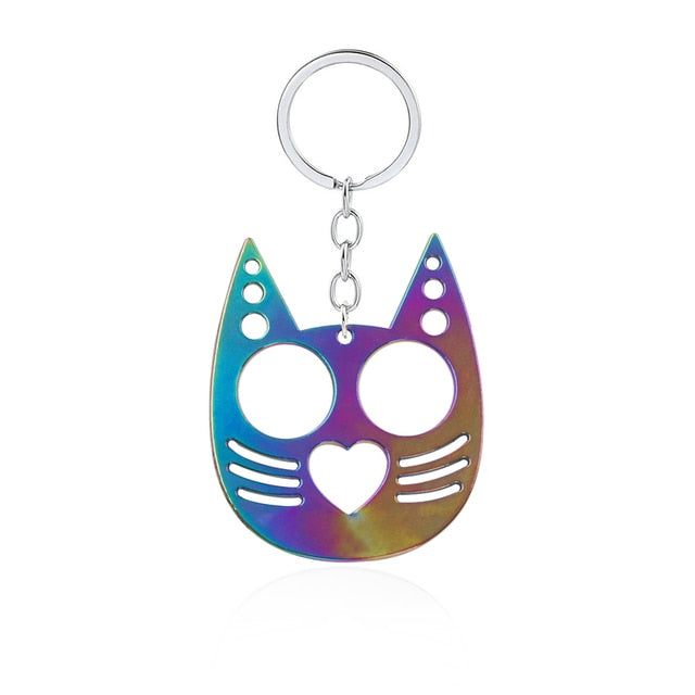 Cat Protection Keychain - DARK MOON