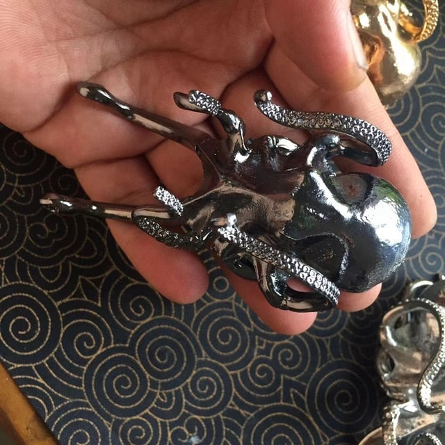 Metal Octopus Phone Stand - DARK MOON