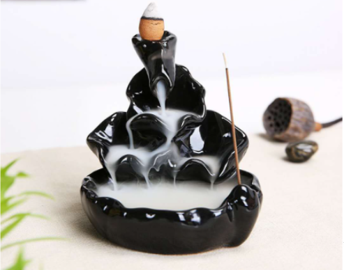 Fountain Backflow Incense Burner - DARK MOON