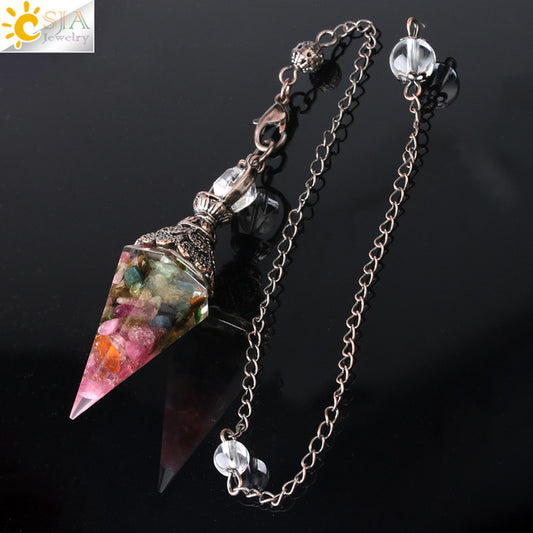 Chakra Healing Pendulum Crystals - DARK MOON