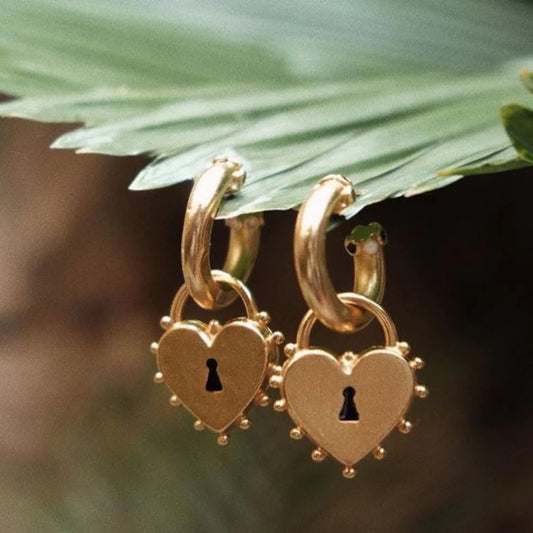 Heart Lock Earrings