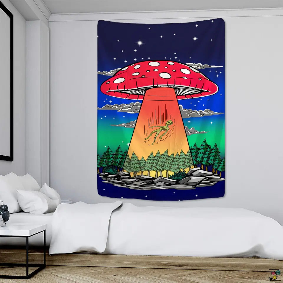 Hippie Alien Tapestry