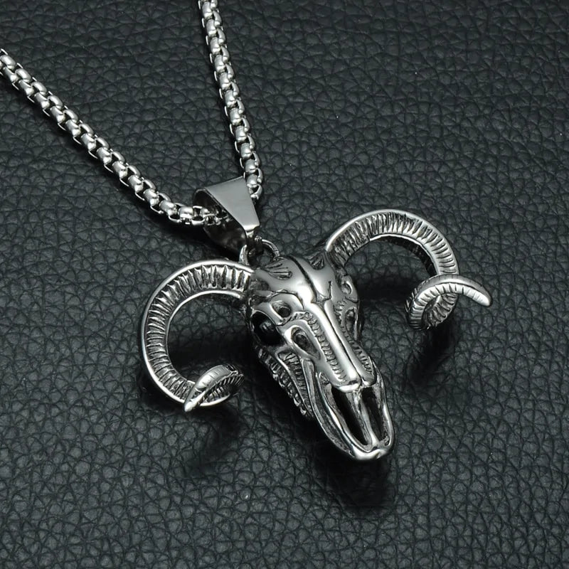 Ram Skull Necklace