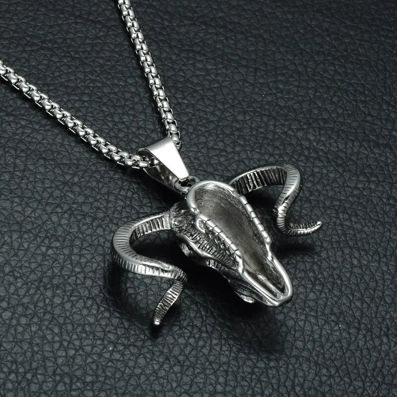 Ram Skull Necklace