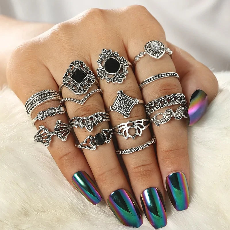 Silver Ring Set