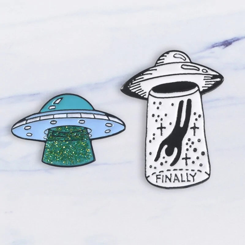 Alien Abduction Pins