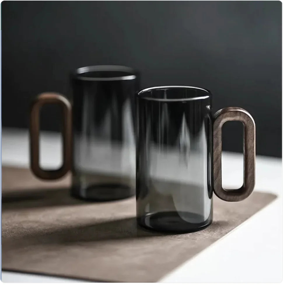 Smoky Grey Glass Mug