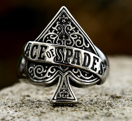 Ace Of Spades Poker Ring - DARK MOON