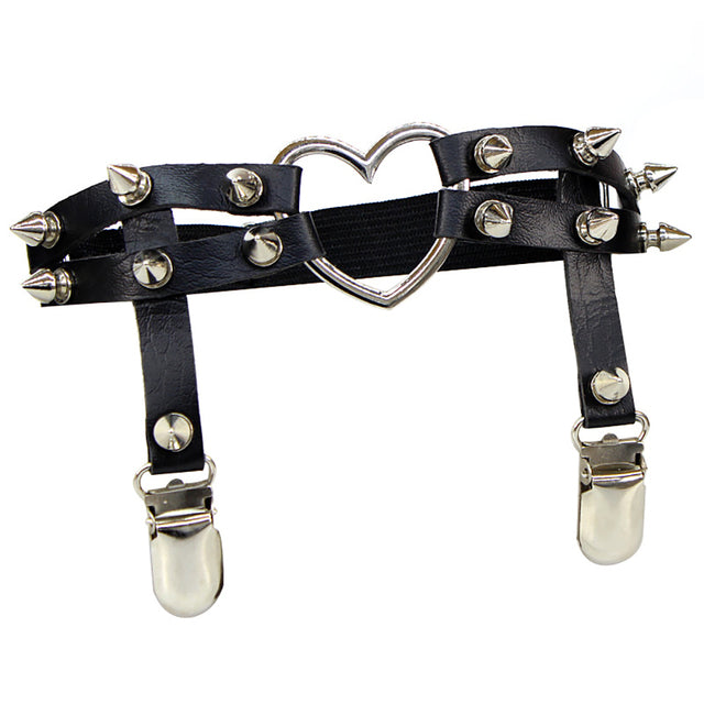 Heart Garter Belt - DARK MOON