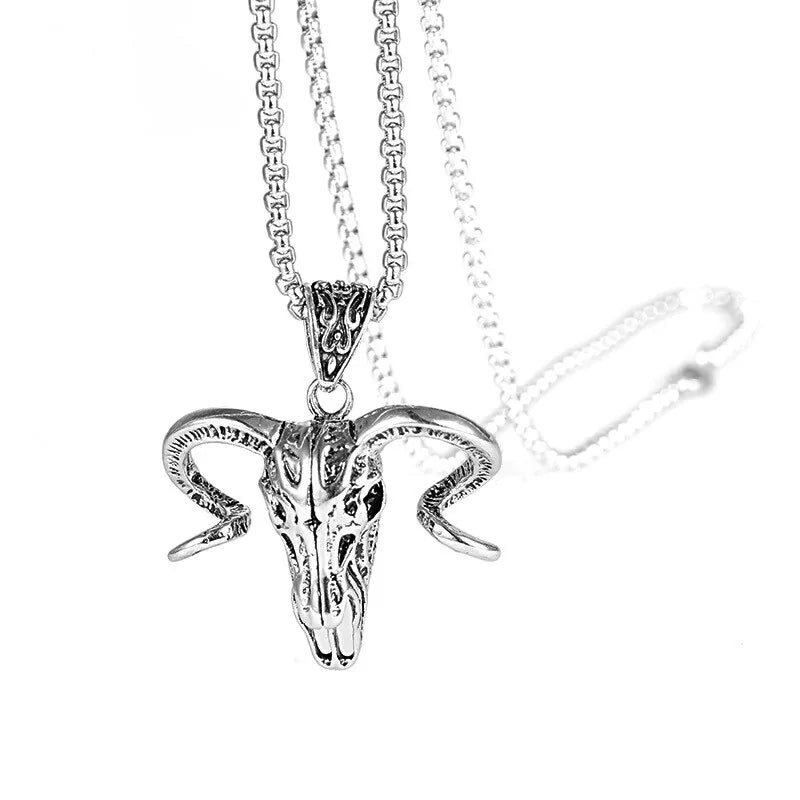 Ram Skull Necklace