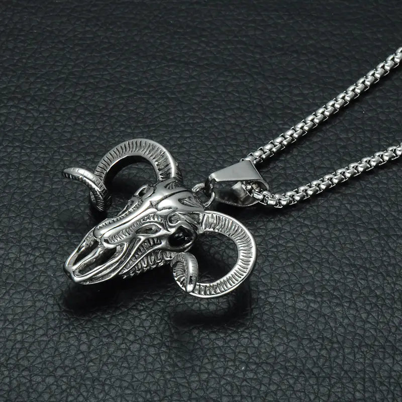 Ram Skull Necklace