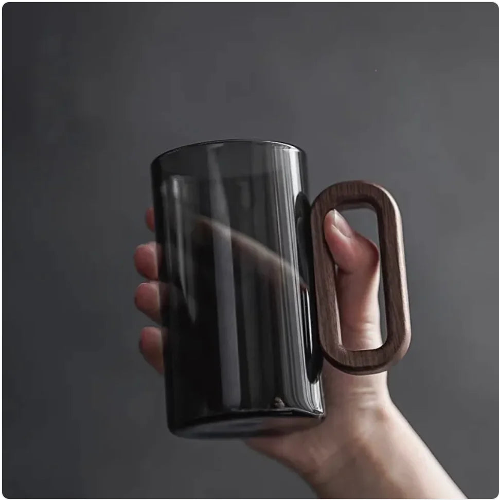 Smoky Grey Glass Mug