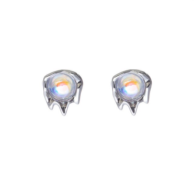 Moonstone Drip Earrings - DARK MOON