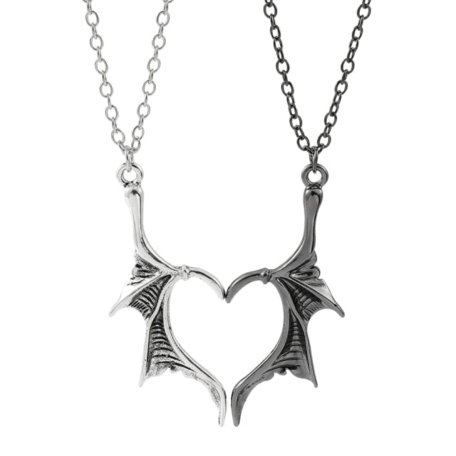 Dragon Wing Necklace Set - DARK MOON