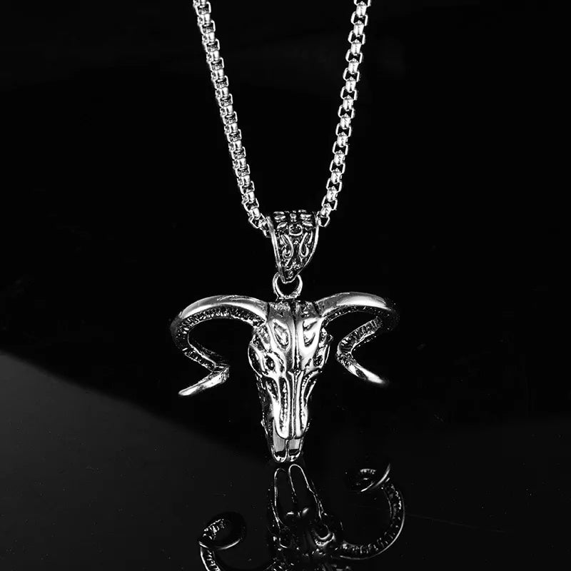 Ram Skull Necklace