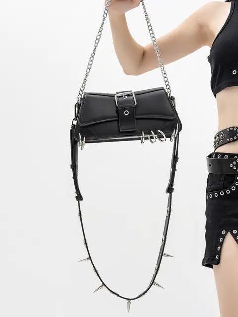 Rivet Chain Handbag