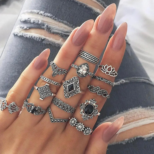 Silver Ring Set