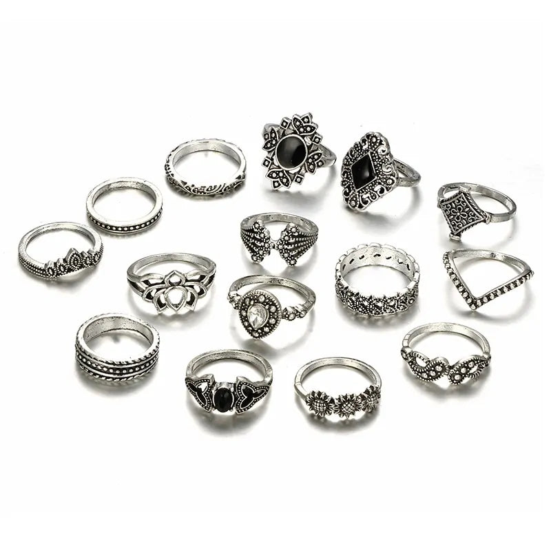 Silver Ring Set