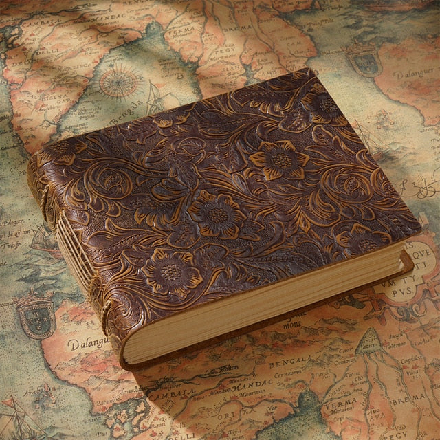 Vintage Style Handmade Notebook - DARK MOON