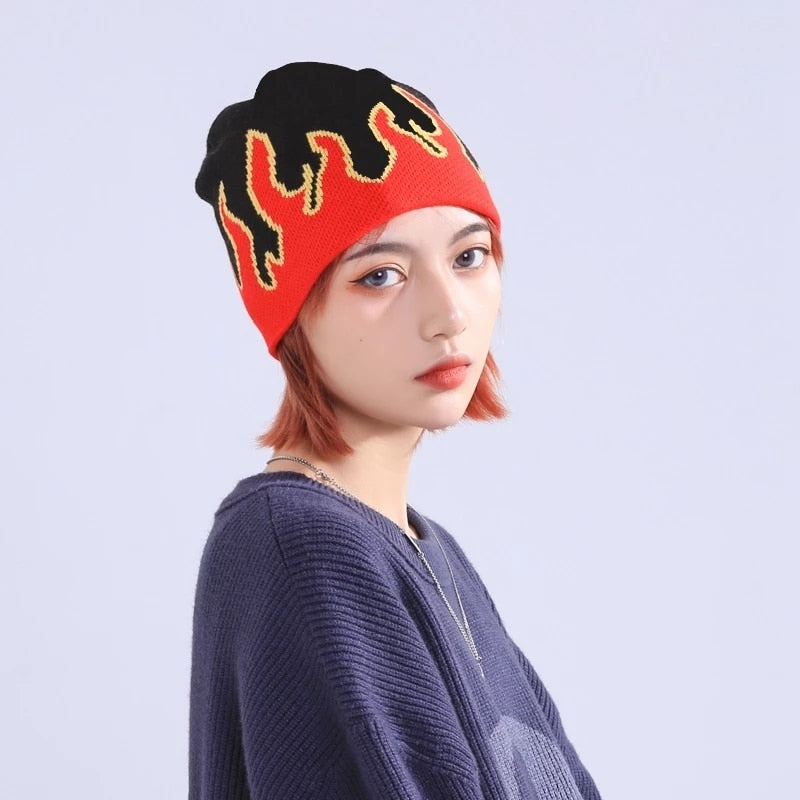 Flame Beanie - DARK MOON