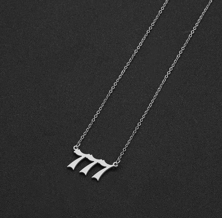 Angel Numbers Necklace - DARK MOON