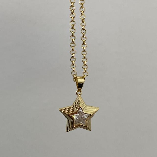 Gold Star Necklace - DARK MOON