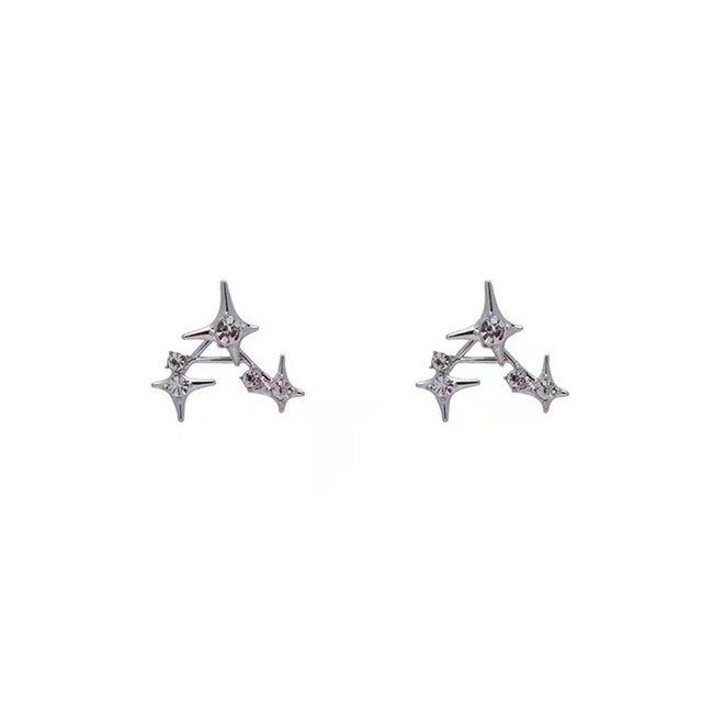 Triple Sparkle Earrings - DARK MOON