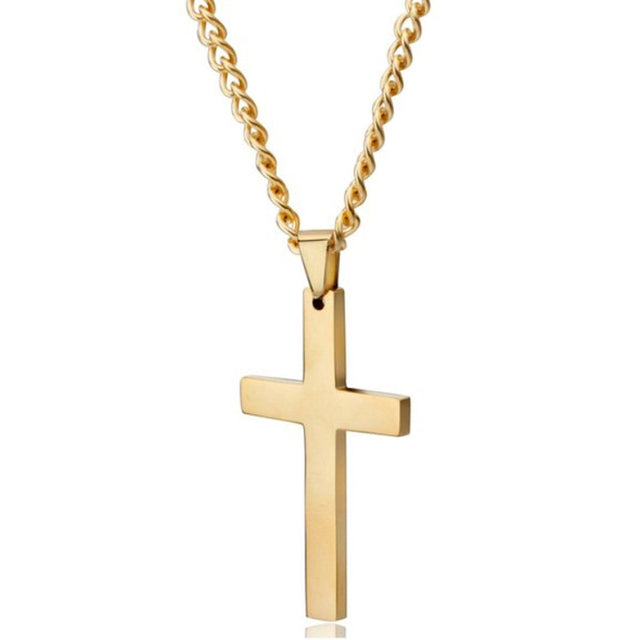 Metal Cross Necklace - DARK MOON