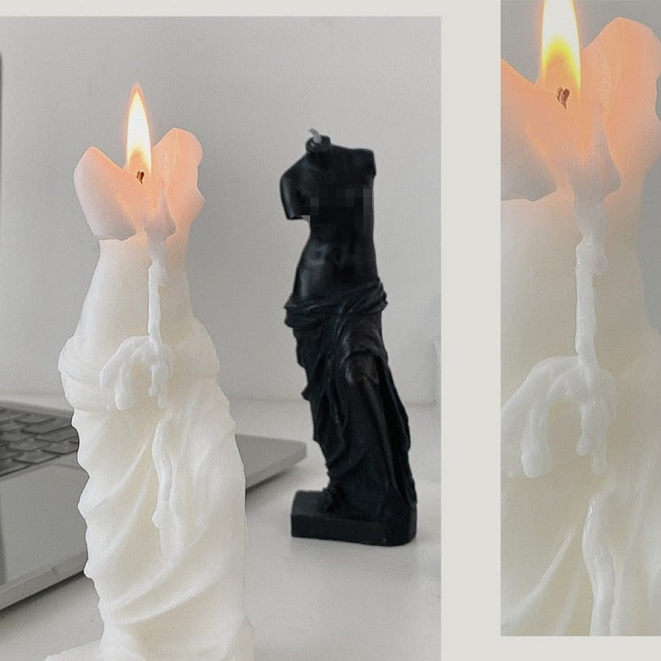 Venus Statue Scented Candle - DARK MOON