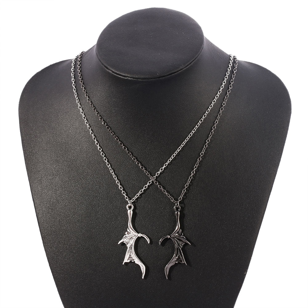 Dragon Wing Necklace Set - DARK MOON