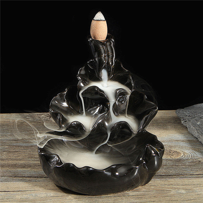 Fountain Backflow Incense Burner - DARK MOON