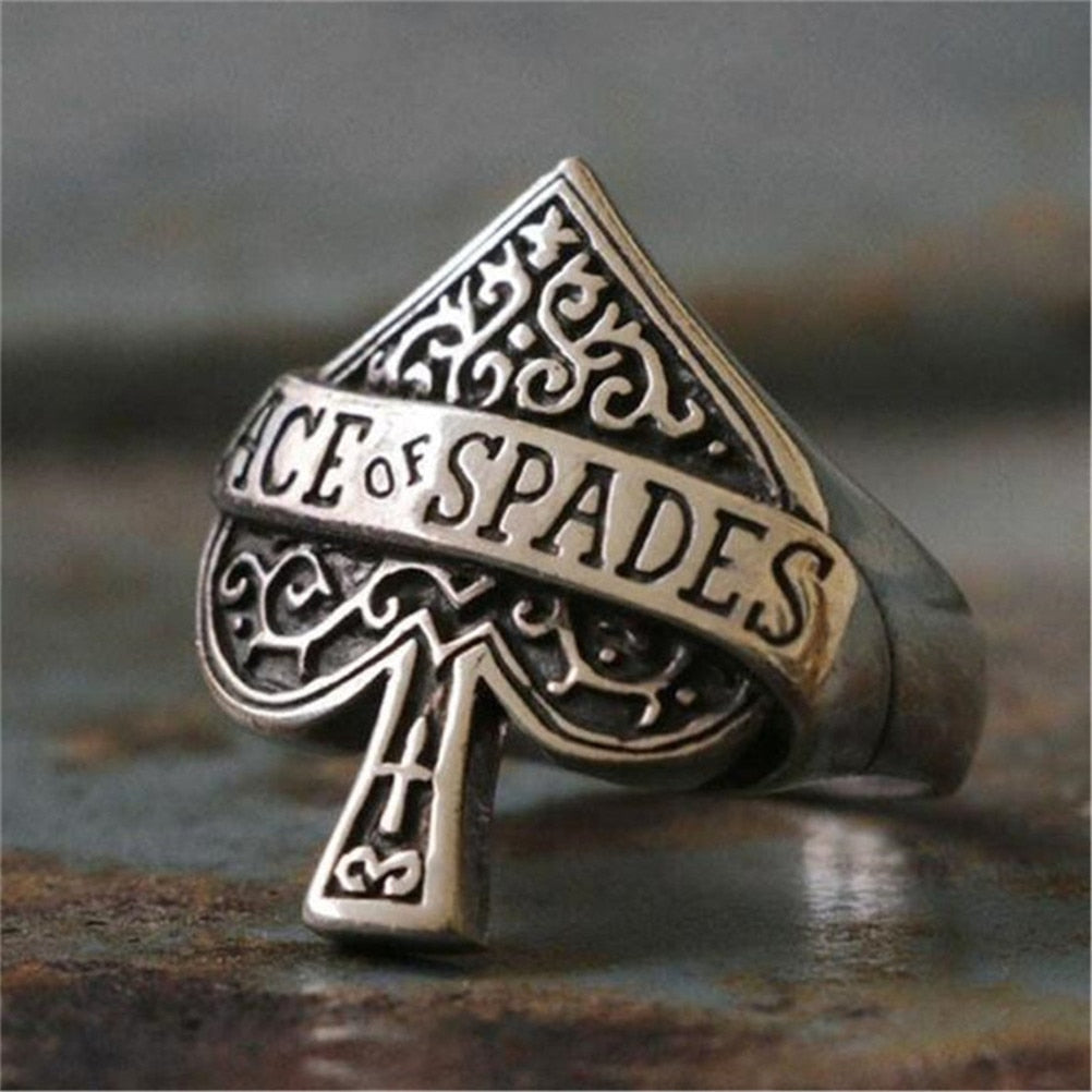 Ace Of Spades Poker Ring - DARK MOON