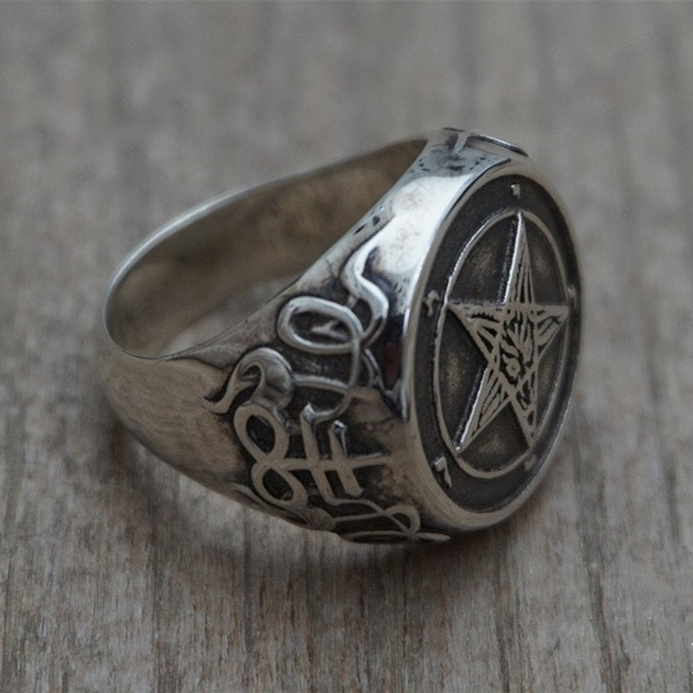 Baphomet Signet Ring - DARK MOON