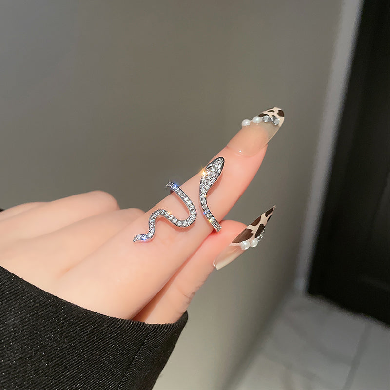 Sparkly Snake Ring - DARK MOON