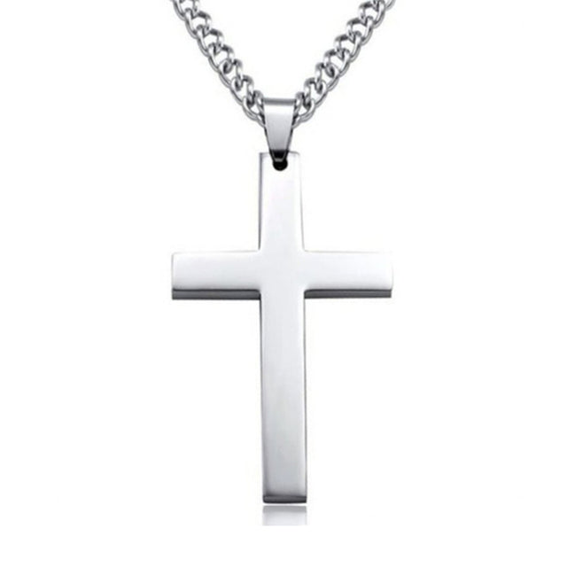 Metal Cross Necklace - DARK MOON