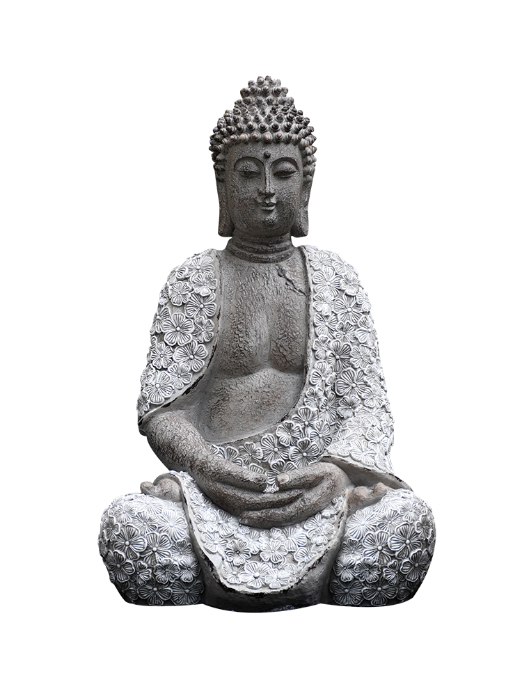 Large Gray Buddha Statue - DARK MOON