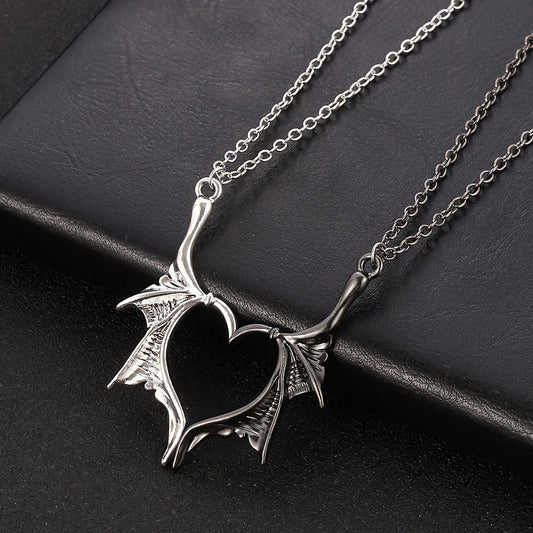 Dragon Wing Necklace Set - DARK MOON