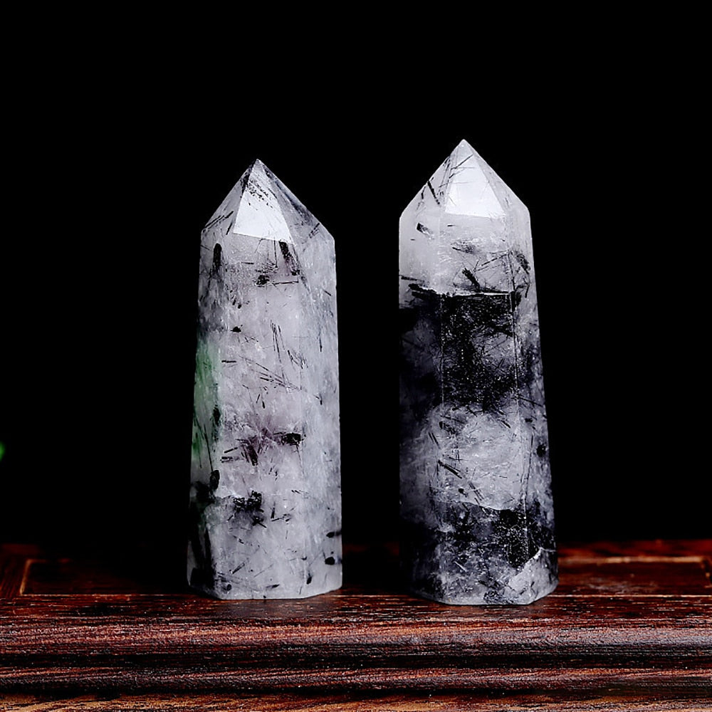 Black Tourmaline Quartz - DARK MOON