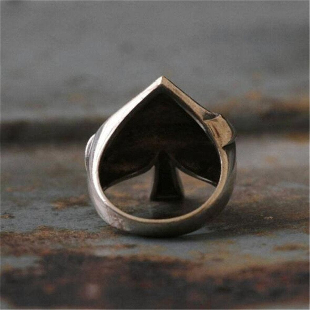 Ace Of Spades Poker Ring - DARK MOON