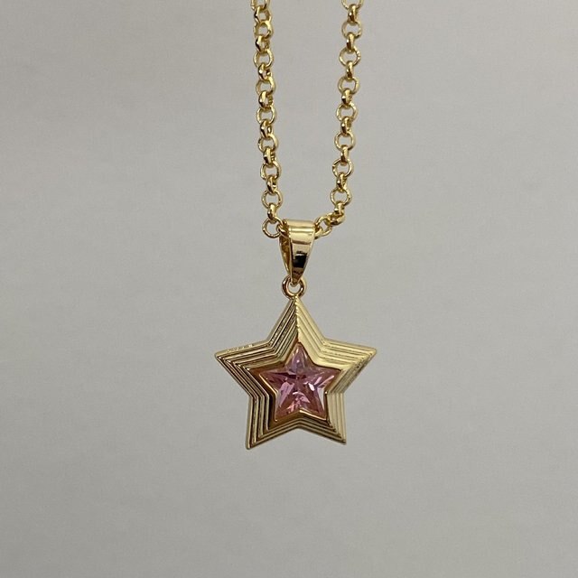 Gold Star Necklace - DARK MOON