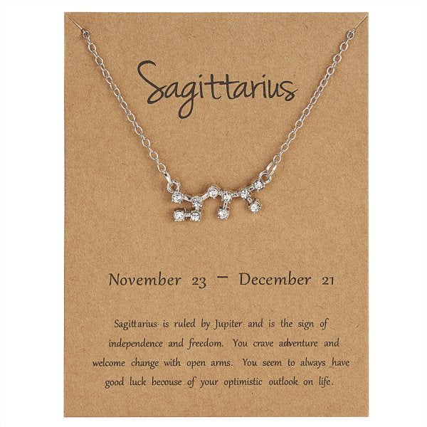 Constellation Zodiac Sign Necklace - DARK MOON