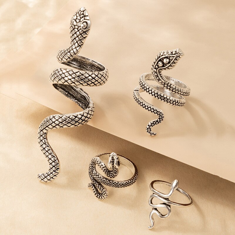 Snake Ring Set - DARK MOON