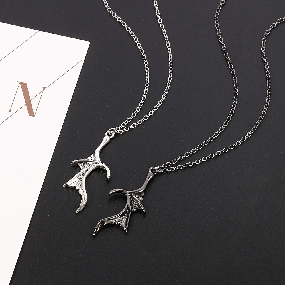 Dragon Wing Necklace Set - DARK MOON