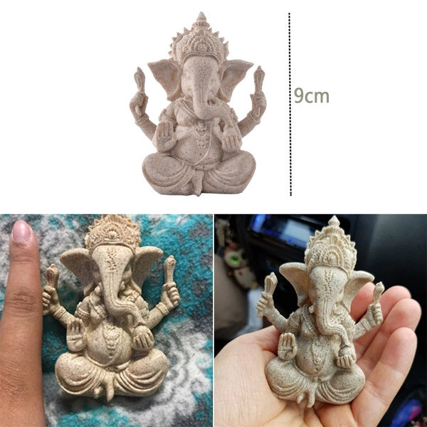 Sandstone Ganesha Statue - DARK MOON