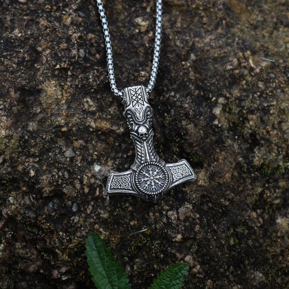 Thor's Hammer Necklace - DARK MOON