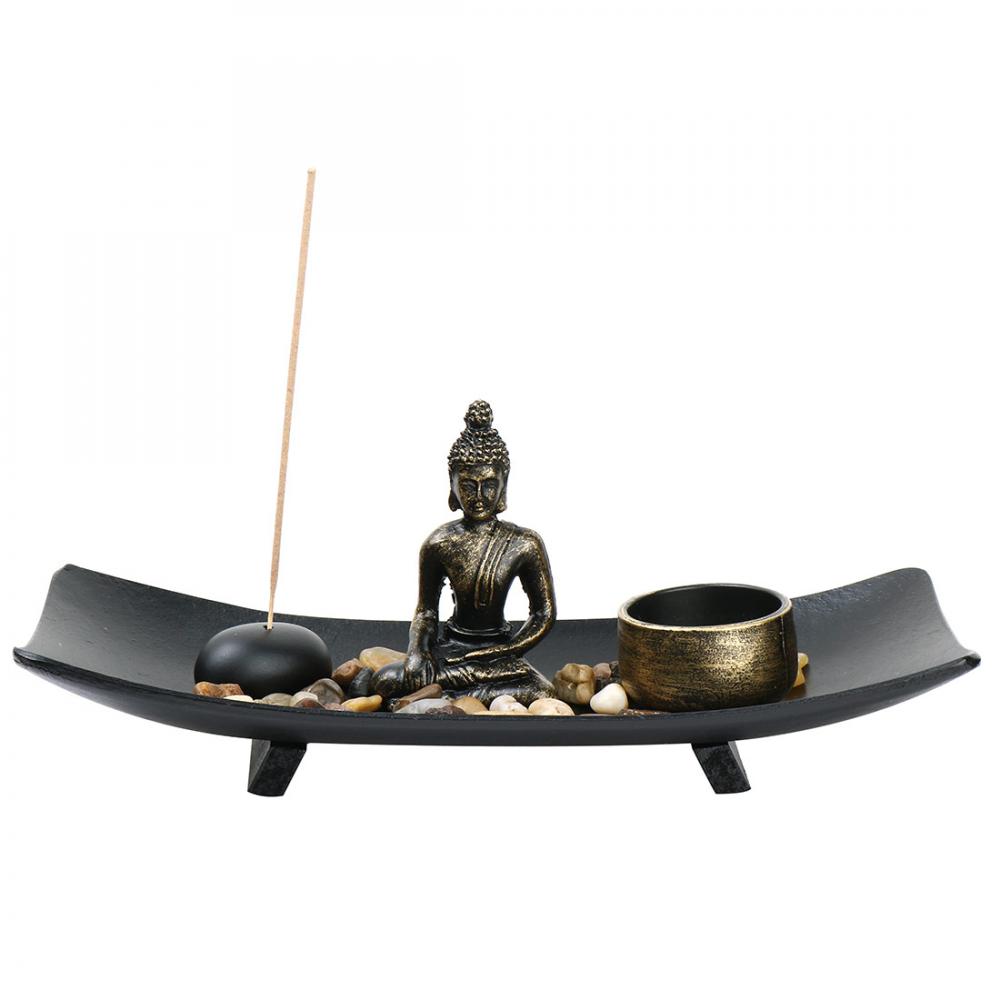 Buddha Incense Burner Tray - DARK MOON