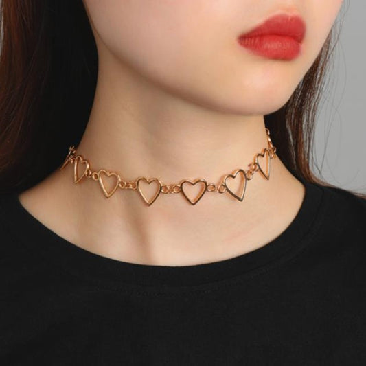 Heart Choker Necklace - DARK MOON