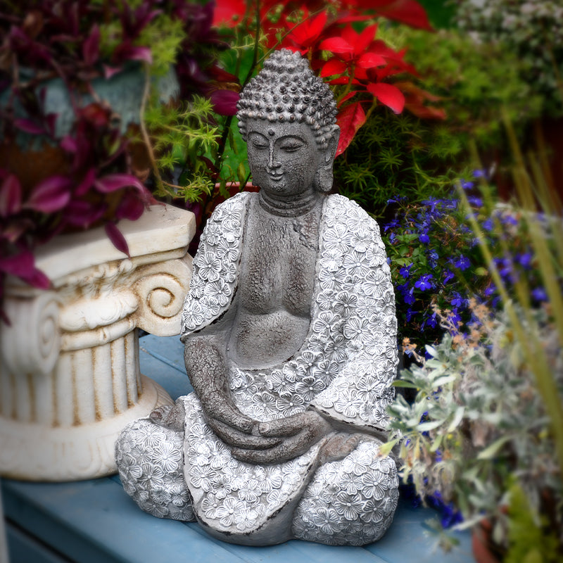 Large Gray Buddha Statue - DARK MOON