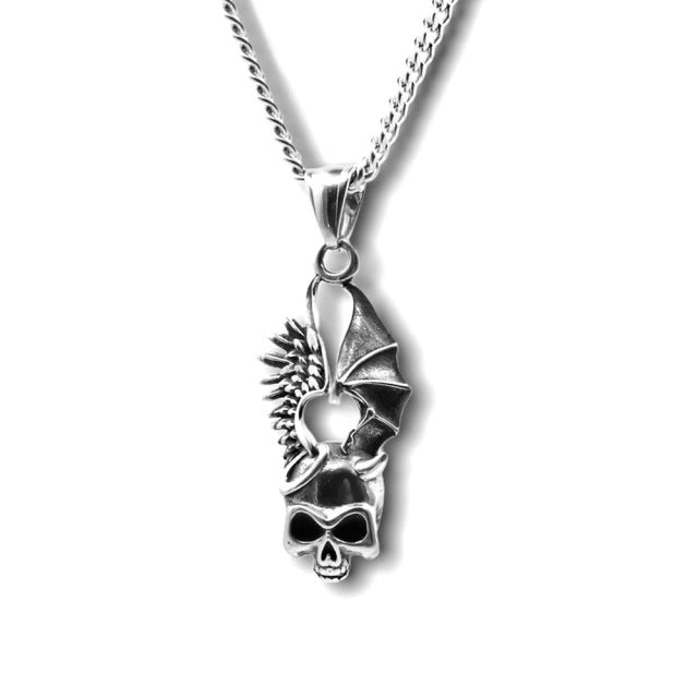 Silver Charm Necklace - DARK MOON